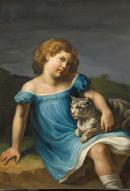 Théodore Géricault, Louise Vernet enfant, (Louise Vernet de niña), hija del pintor Horace Vernet y más tarde esposa del también pintor Paul Delaroche (1800-1825), óleo sobre lienzo © Museo del Louvre, RMN-GP, fotografía : Michel Urtado.